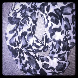 Infinity cheetah print scarf